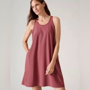 Athleta Rosewood Presidio Traveler Sleeveless Mini Dress Minimalist Size Medium